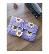 Kitap, Kuran, Tablet Kılıfı Çantası Handmade (Lila)