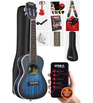 Midex CN-23 Yüksek Kaliteli Masif Ağaç Concert Ukulele Seti