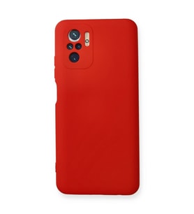 Xiaomi Redmi Note 10 Kılıf Nano İçi Kadife Silikon - Kırmızı