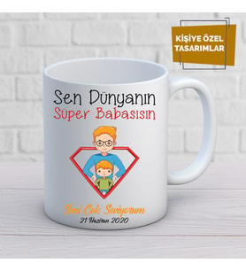 Baba özel tasarım kupa bardak