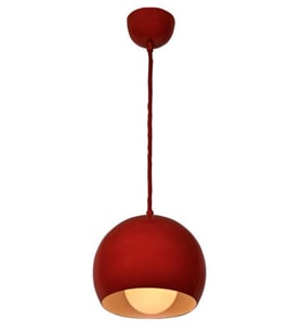 MYLİGHTS  METAL SARKIT AVİZE KIRMIZI İÇİ BEYAZ (Siyah)
