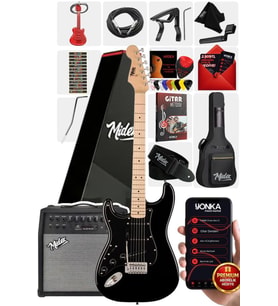 Midex RPH-31BK-50AMP Solak Elektro Gitar 50W Amfili Full Set
