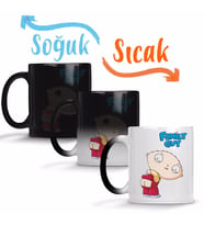 Family Guy Stewie Sihirli Kupa Bardak Porselen