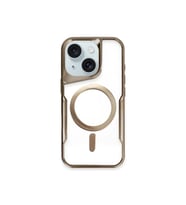 iPhone 14 Kılıf Boyi Magsafe Silikon Kapak - Kahverengi