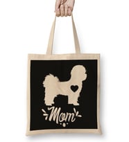 Shih Tzu Dog Mom Mother's Day Gift Bez Çanta Uzun Saplı