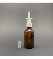 100ml kahverengi şişe, Burun spreyi, 12 adet Nazal Spreyli, Ecza şişesi, İlaç Şişesi (Amber)