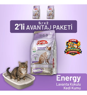 Kedi Kumu Lavanta Kokulu 5 lt - 2 Adet