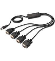 Digitus Usb 4X Seri Adaptör - Rs232 Dönüştürücü - Usb 2.0 Tip A - 4X Dsub 9M - Ftdi Çip Seti - 1,5 M