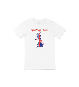Land That I Love İngiltere Beyaz Tişört