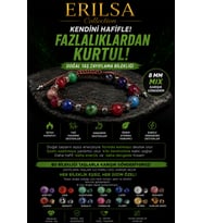 Sertifikalı Doğal Taş Metabolizma Bilekliği 8 MM Mix Taş Ayarlanabilir Unisex - Akik Yeşim Kuvars