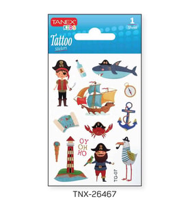 Tanex 7,5x10,5mm Sevimli Korsan Mini Tatoo TNX-26467
