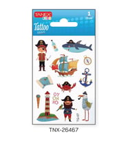 Tanex 7,5x10,5mm Sevimli Korsan Mini Tatoo TNX-26467