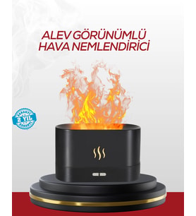 Led Işıklı Buhar Makinesi Alev Efektli Kumandalı Oda Nemlendirici