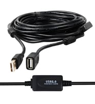 PM-11955 10 Metre USB-A 2.0 Dişi Erkek Uzatma Kablosu Siyah