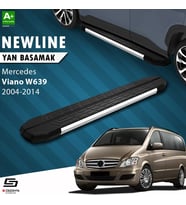 S-Dizayn Mercedes Viano W639 Kısa Şase NewLine Krom Yan Basamak 233 Cm 2004-2014 A+ Kalite