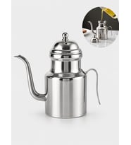 Komple 304 Çelik Silver 310 ml Yağdanlık Sosluk ve Sirkelik cin596by