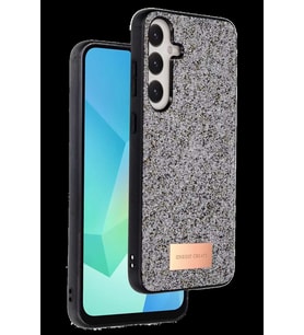 Onegif Galaxy A36 Bright Simli Kapak - Gümüş