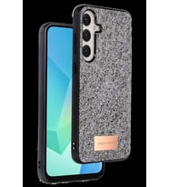 Onegif Galaxy A36 Bright Simli Kapak - Gümüş