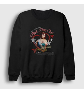 Presmono Unisex Siyah Pink Pony Club Chappell Roan Sweatshirt 471428tt