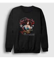 Presmono Unisex Siyah Pink Pony Club Chappell Roan Sweatshirt 471428tt