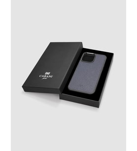 Hakiki Deri Iphone 13 Pro Max Lacivert Unisex Telefon Kılıfı