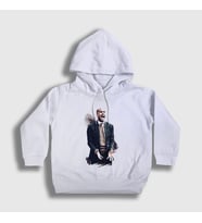 Presmono Unisex Çocuk Beyaz Soccer Futbol Josep Pep Guardiola Kapüşonlu Sweatshirt 340338tt