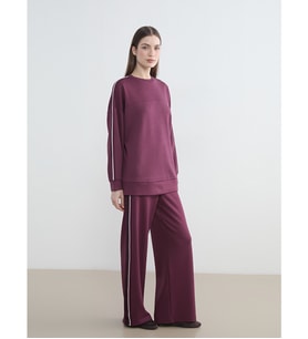 LCW Modest Mürdüm Beli Lastikli Soft Touch Kadın Eşofman Altı
