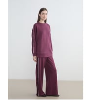 LCW Modest Mürdüm Beli Lastikli Soft Touch Kadın Eşofman Altı