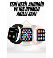 Akıllı Saat Uyku ve Sağlık Takibi Arama Cevaplama 44 MM Amoled Ekran