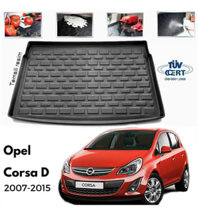 Opel Corsa D Bagaj Havuzu Paspası 2007-2014