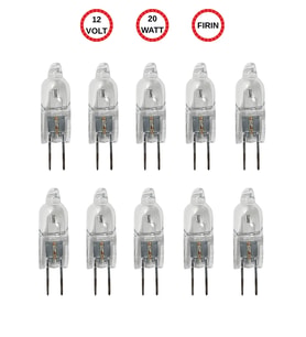 (10 Adet) Ledvance 12Volt 20W Sarı Işık G4 Duylu Fırın Ampulü