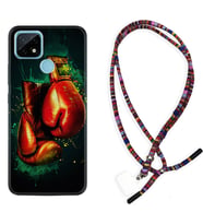 Realme C11 C21 C21Y C25Y C11 2021 Kılıf Boyun Asklı Rasta Silikon Boks Eldiveni 1763