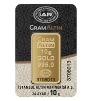 10 gr 24 Ayar İAR Gram Külçe Altın (Çok Renkli)