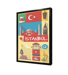 İstanbul Çerçeveli Mdf Tablo