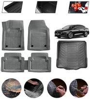 Ford Focus 5 Sedan Tamir Kitli Uyumlu Paspas Araca Özel Bagaj Havuzu MBS Gri