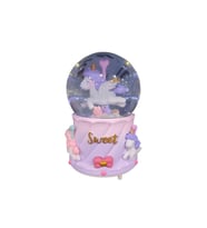 CEREN HDY0303 ORTA BOY HEDİYELİK MÜZİKLİ IŞIKLI KAR ATAN KAR KÜRESİ (PİLLİ) SWEET UNICORN