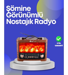 Taşınabilir Kamp Hoparlörü – Solar Şarjlı, Şömine Efektli, 7w Güçlü Ses