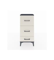 Arges Komodin 3 Çekmeceli 44x30x96 Antrasit-Aytaşı