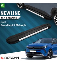S-Dizayn Opel Grandland X Makyajlı Hybrid NewLine Krom Yan Basamak 183 Cm 2021-2024 A+ Kalite