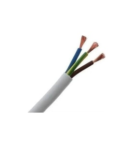 3 x 1,5 Ttr Kablo 5 Metre Beyaz Renk