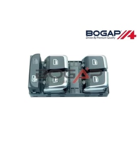 8U0959851 Cam Açma Anahtarı 4'lü Krom - Audi A1 2015-2018 - Audi Q32012-2018 - Rsq3 2014-2018