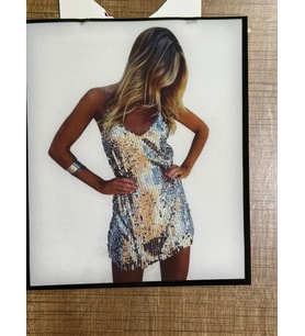 23X20 CM KADIN GÖRSELLİ ARMA APLİKE DİKİŞ AKSESUARI