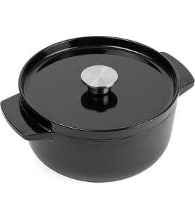 KitchenAid CC006058-001 3.3 Litre 22 cm. Döküm Demir Tencere - Siyah