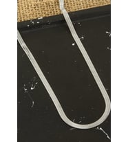 Yassı İtalyan Zincir Kolye 45 cm (Gümüş)