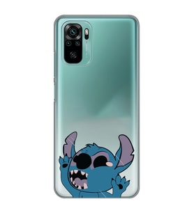 Redmi Note 10/Note 10S Uyumlu Stitch Desenli Şeffaf Telefon Kılıfı