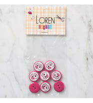 Crafts 8 Li Fuşya Düğme - 587