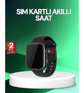 Adımsayar Nabız Ölçerli Sım Kartlı Akıllı Saat