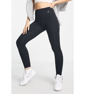 Nike Jordan Dri Fİt Sport Legging Logo Black Wpmen's Tight Kadın Cepli Spor Tayt Siyah