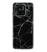 Xiaomi Redmi Note 7 8 9 Pro 10 2022 10 Pro 10S Kılıf Desenli Silikon Fragile Black Mermer 1378