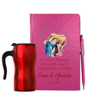 Sevgililer Gününe Özel Defter Kalem & Termos Mug Hediye Seti 25